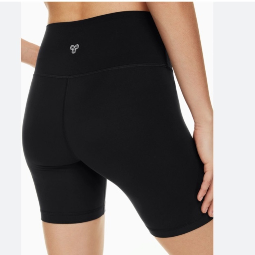 TNA Black High-Waisted Biker Shorts